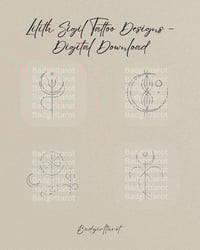 Minimalist Lilith Sigil Tattoo | Occult Symbol | Digital Download