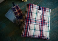 Image 4 of Handwoven Fabric Book Sleeve – Vintage Cotton, Book Pouch with Back Pocket