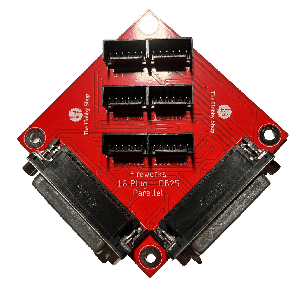 18 CUE Quick Plug - 2 DB25 Angle - Red