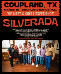 VIP - COUPLAND, TX / Coupland Dancehall (March 15) VIP MEET & GREET PASS