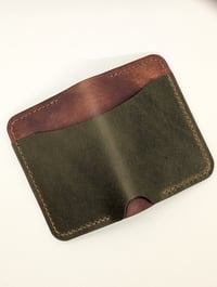 Image 3 of The LT Wallet (Olive & Chestnut)