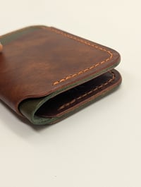 Image 2 of The LT Wallet (Chestnut & Olive)