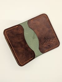 Image 3 of The LT Wallet (Chestnut & Olive)