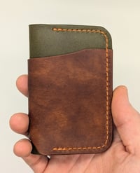 Image 1 of The LT Wallet (Chestnut & Olive)