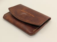 Image 1 of The BT Snap Wallet (Chestnut & Olive)