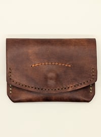 Image 2 of The BT Snap Wallet (Chestnut & Olive)