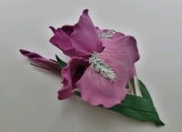 Image 2 of Iris large lilac brooch