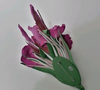 Image 3 of Iris large lilac brooch