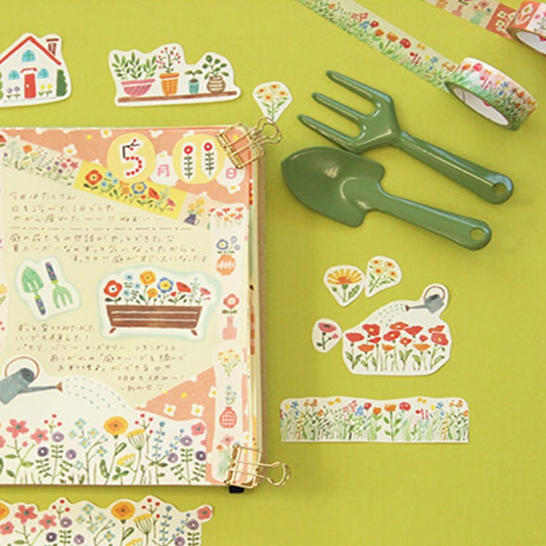 Image of Furukawa - Washi Tape - Flower Garden