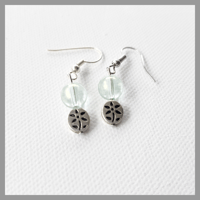 Image 3 of  Ice Green Floral Bracelet and Ice Green Earrings for Kids Teens Girls 