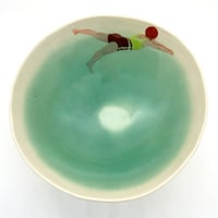 Image 1 of Cereal/Soup Swimmer Bowl Small W25-06 