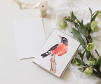 Greeting Card Robin Watercolor