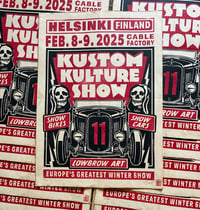 Kustom Kulture Show Helsinki 2025 Linocut Print  FREE SHIPPING