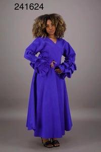 Image 1 of Fancy purple Wrap Dress