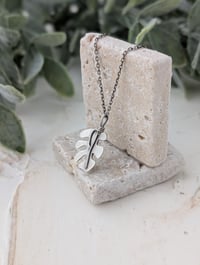 Image 1 of Mini Monstera Leaf Necklace