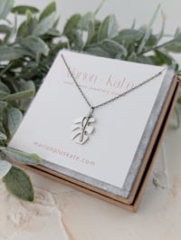 Image 5 of Mini Monstera Leaf Necklace