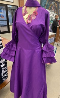 Image 2 of Fancy purple Wrap Dress