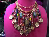 Image 1 of Multi Mix Tribal Necklace Set