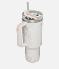 Image 3 of Stanley Adventure Quencher H2.0 FlowState™️ Tumbler | 40 Oz. “ROSE QUARTZ SWIRL”