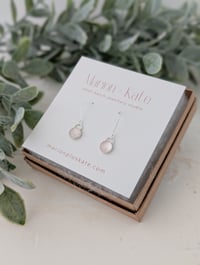 Image 3 of Rose Quartz Dangly Earrings