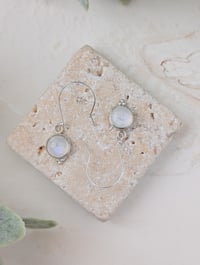 Image 2 of Moonstone Dangly Earrings