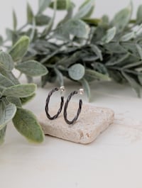 Image 1 of Twisted Hoop Earrings