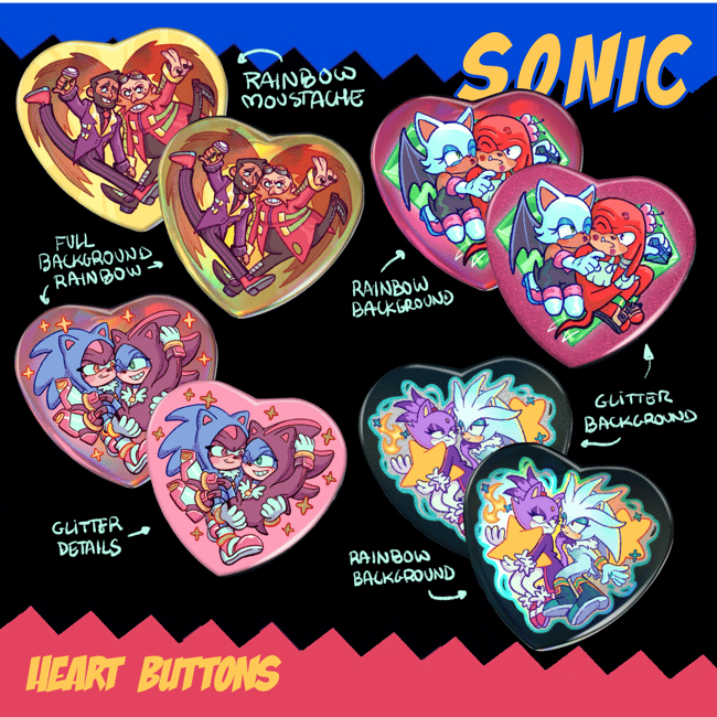 Soniccon SONIC VALENTINE - Button Pins