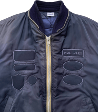 Image 2 of NL4E Patch Bomber Jacket Navy - M