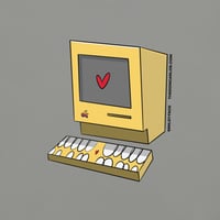Image 7 of Smiley Face “Computer Love” Short Sleeve T-Shirt