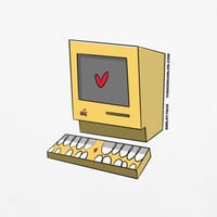 Image 10 of Smiley Face “Computer Love” Short Sleeve T-Shirt