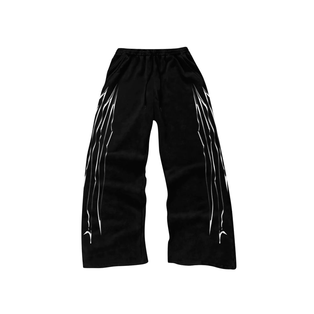 Image of Chrome Scratch Baggy Sweatpants