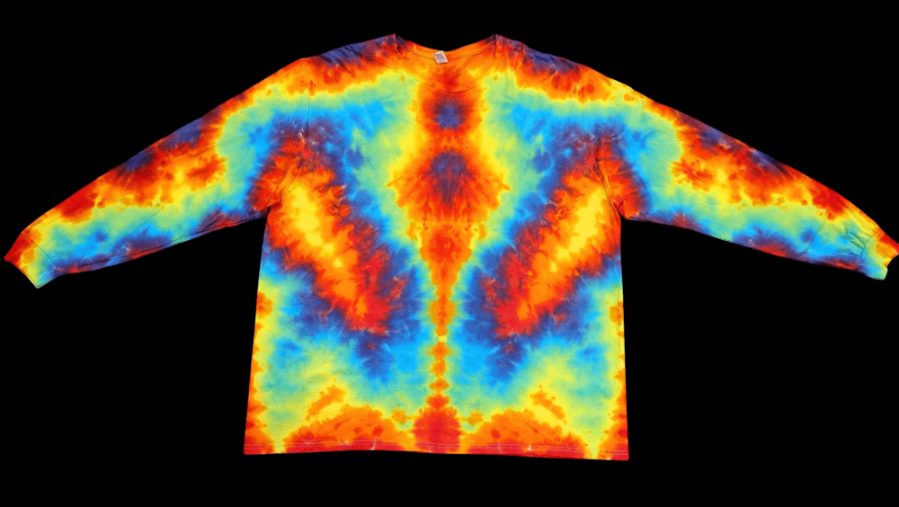 Image of Size 3xl - long sleeve - Vibrant Psychedelic mindscape- 