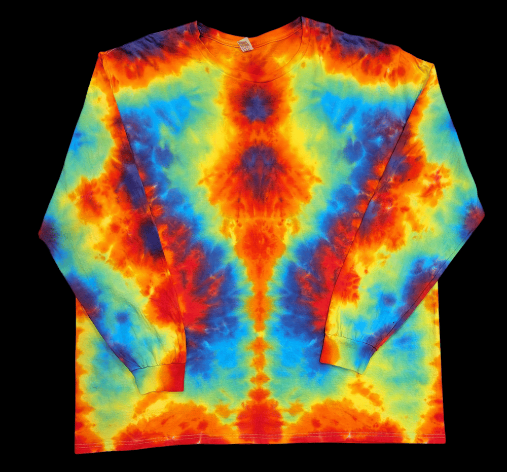 Image of Size 3xl - long sleeve - Vibrant Psychedelic mindscape- 