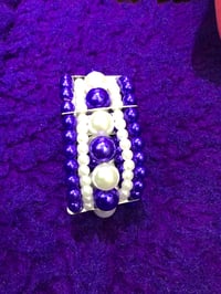 Blue & White 5 Strand  Pearl  Bracelet 