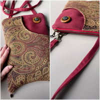 Image 1 of Scoop Front Tapestry and Canvas Pocket 