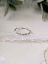 Image 1 of Twisted Rope Stacking Ring