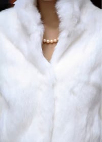 Image 4 of Midnight Fur Coat 100% Real Rabbit Fur Coat