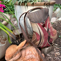 Image 1 of Large Zippertop Tapestry Bell Bag