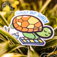 Image 2 of Slowly But Surely Tortoise | Original Statement Stickers by Danro