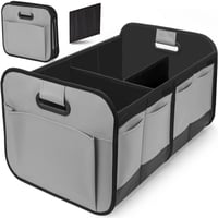 Image 1 of Foldable Car Trunk Organizer, Great for SUVs and Minivans - Grey