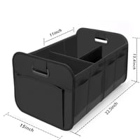 Image 2 of Foldable Car Trunk Organizer, Great for SUVs and Minivans - Black