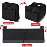 Image 4 of Foldable Car Trunk Organizer, Great for SUVs and Minivans - Black