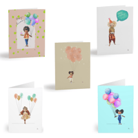 Set of 5- Birthday Bundle- HarperIman Greeting Cards