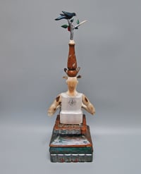 Image 5 of Message in a Bottle- carved wood sculpture