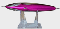 Image 3 of 40g Black Top, Reddish Purple Bottom Silver Wing Floating Stick Bait 