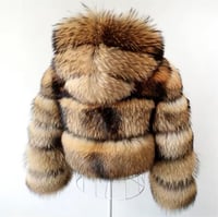 Image 2 of That Bitch! 100% Raccoon Fur coat w/Hood !!Limited!!