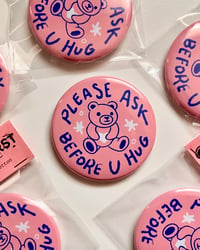 Image 1 of Ask Before You Hug Button