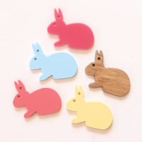 Image 2 of 5 Easter Rabbit Gift Tags. Easter Bunny Decorations for Easter Basket. Easter Decorations.