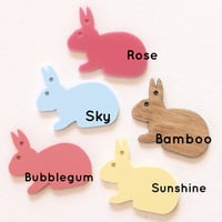 Image 3 of 5 Easter Rabbit Gift Tags. Easter Bunny Decorations for Easter Basket. Easter Decorations.