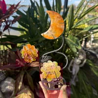 Image 1 of Golden Healer Moon w/ Flowers